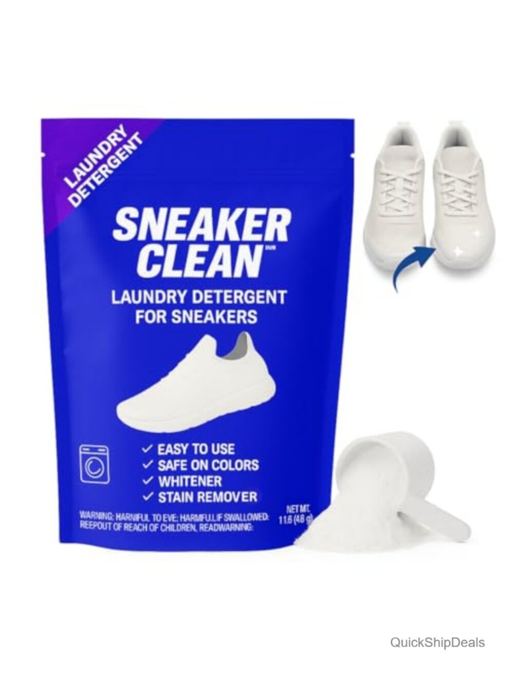 Sneaker Cleaner Kit for White & Colored Sneakers, Stain Remover, Deodorizer,